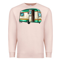 Pale Pink caravan Premium Sweatshirt - MaliasSmallBusiness