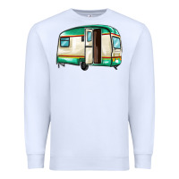 White caravan Premium Sweatshirt - MaliasSmallBusiness