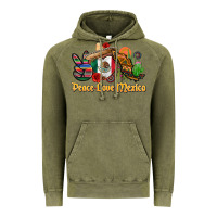 Vintage Olive peace love mexico Vintage Hoodie - CTS Tumbler Store