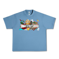 Pebble Blue costomized teachers name Urban Heavy Tee - AdoDesignShop