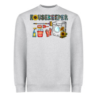 Heather Grey housekeeper Heavyweight Sweatshirt - CowhideDigitalArt