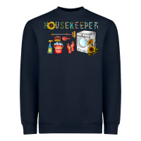 Navy housekeeper Heavyweight Sweatshirt - CowhideDigitalArt