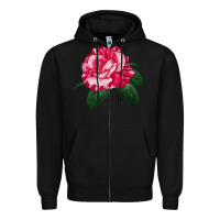 Black neil diamond rose Zipper Hoodie - LillyAllenDesigns