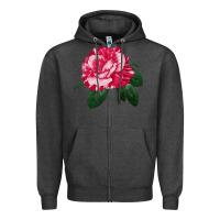 Charcoal Heather neil diamond rose Zipper Hoodie - LillyAllenDesigns