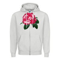 Dove Grey neil diamond rose Zipper Hoodie - LillyAllenDesigns