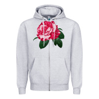 Heather Grey neil diamond rose Zipper Hoodie - LillyAllenDesigns
