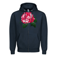 Navy neil diamond rose Zipper Hoodie - LillyAllenDesigns