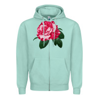 Seafoam neil diamond rose Zipper Hoodie - LillyAllenDesigns