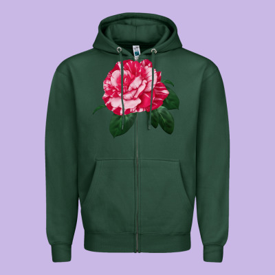 Neil Diamond Rose Zipper Hoodie Designed By Lillyallendesigns