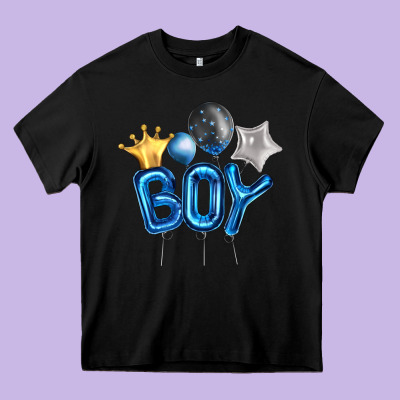 Birthday Boy Balloon Heavy Core Tee Designed By Artiststas