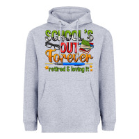 Heather Grey schools out forever Heavyweight Hoodie - NancyCooperArtShop
