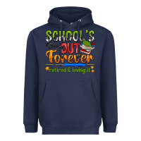 Navy schools out forever Heavyweight Hoodie - NancyCooperArtShop