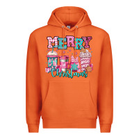 Carrot merry christmas pink coffee cups Premium Hoodie - Jasminsmagicworld