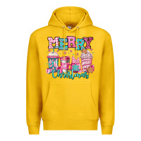 Lemon merry christmas pink coffee cups Premium Hoodie - Jasminsmagicworld