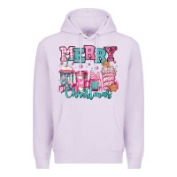 Lilac merry christmas pink coffee cups Premium Hoodie - Jasminsmagicworld