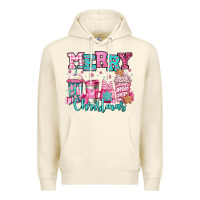 Sandshell merry christmas pink coffee cups Premium Hoodie - Jasminsmagicworld