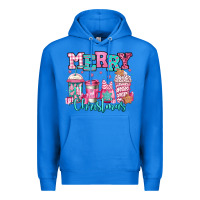 True Royal merry christmas pink coffee cups Premium Hoodie - Jasminsmagicworld