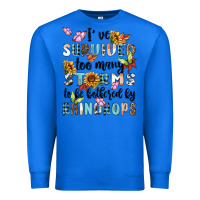 True Royal ive survived too many storms to bebothered by rain Premium Sweatshirt - MaliasSmallBusiness