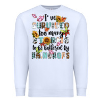 White ive survived too many storms to bebothered by rain Premium Sweatshirt - MaliasSmallBusiness