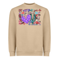 Mushroom let all that you do be done in love Heavyweight Sweatshirt - RacoonDesign