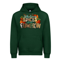 Forest Green Whatever spices your pumpkin Fall Urban Hoodie - NancyCooperArtShop