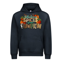 Navy Whatever spices your pumpkin Fall Urban Hoodie - NancyCooperArtShop