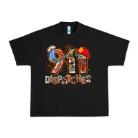 Black 911 dispatcher Urban Heavy Tee - AdoDesignShop