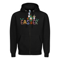 Black cross rabbit easter gnomes Zipper Hoodie - Jasminsmagicworld