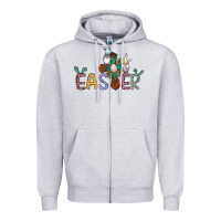 Cross Rabbit Easter Gnomes Zipper Hoodie | Teevron