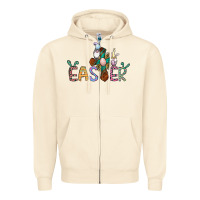Sandshell cross rabbit easter gnomes Zipper Hoodie - Jasminsmagicworld