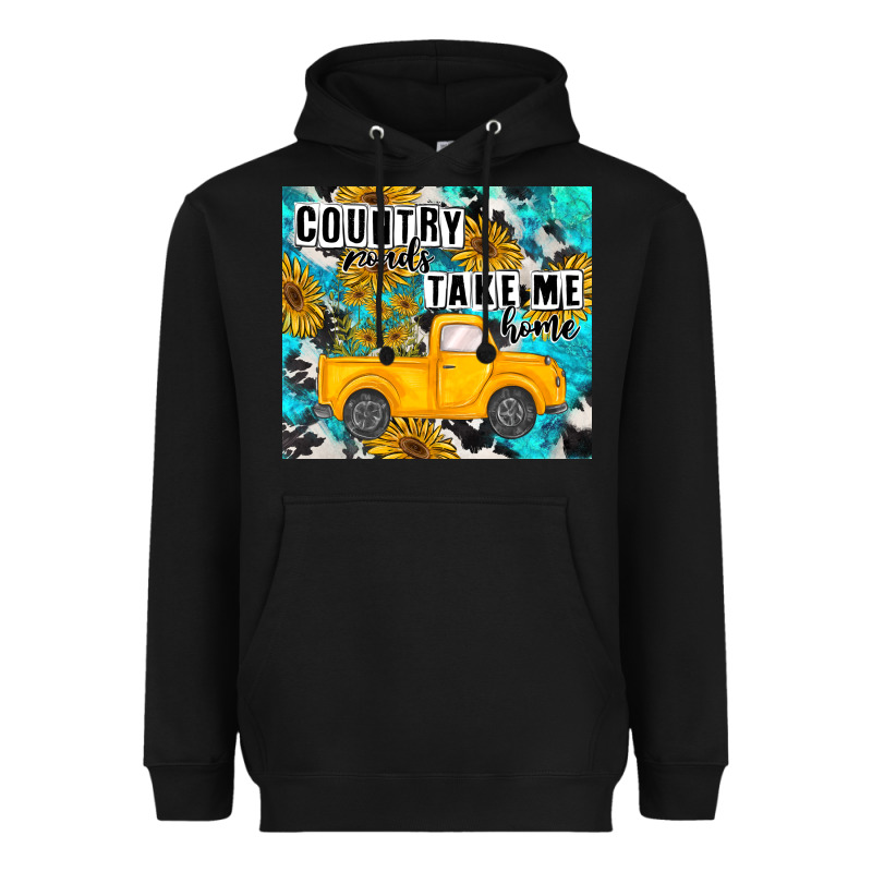 Country Roads Take Me Home Heavyweight Hoodie by MaliasSmallBusiness | Teevron