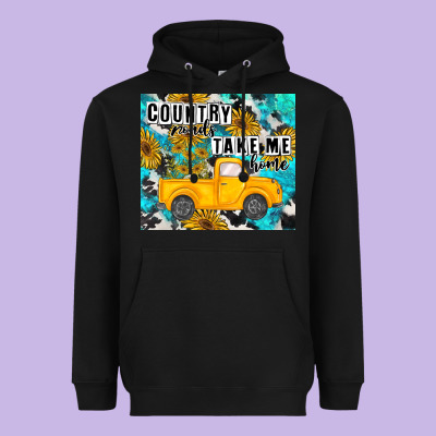 Country Roads Take Me Home Heavyweight Hoodie Designed By Maliassmallbusiness