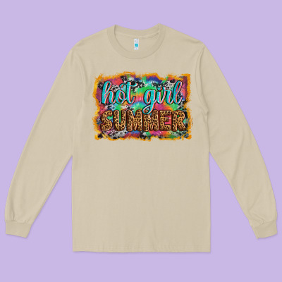 Hot Girl Summer Long Sleeve Tee Designed By Artiststas