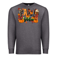 Charcoal Heather fall vibes Premium Sweatshirt - MaliasSmallBusiness