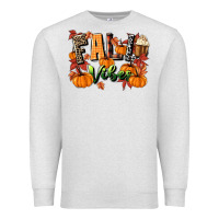 Oatmeal Heather fall vibes Premium Sweatshirt - MaliasSmallBusiness