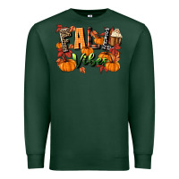 Sports Green fall vibes Premium Sweatshirt - MaliasSmallBusiness