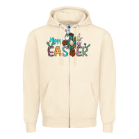 Sandshell cross rabbit gnomes happy easter Zipper Hoodie - Jasminsmagicworld