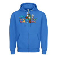 True Royal cross rabbit gnomes happy easter Zipper Hoodie - Jasminsmagicworld
