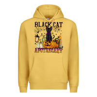 Antique Gold black cat apothecary Premium Hoodie - BarkalooDesign