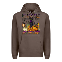 Coffee black cat apothecary Premium Hoodie - BarkalooDesign