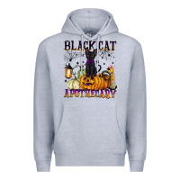 Heather Grey black cat apothecary Premium Hoodie - BarkalooDesign