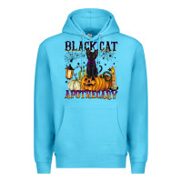 Ocean Blue black cat apothecary Premium Hoodie - BarkalooDesign