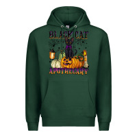Sports Green black cat apothecary Premium Hoodie - BarkalooDesign