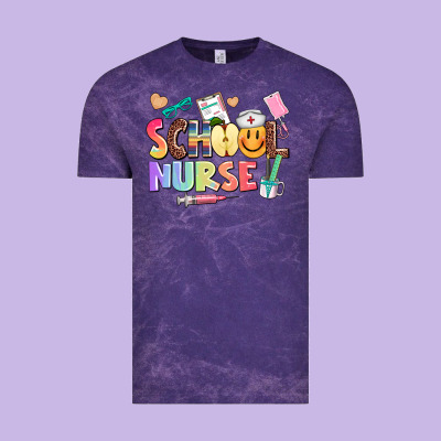 School Nurse Vintage Tee Designed By Adodesignshop