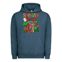 Pigment Midnight Navy santa's favorite pt Urban Hoodie - texasbilliewilder
