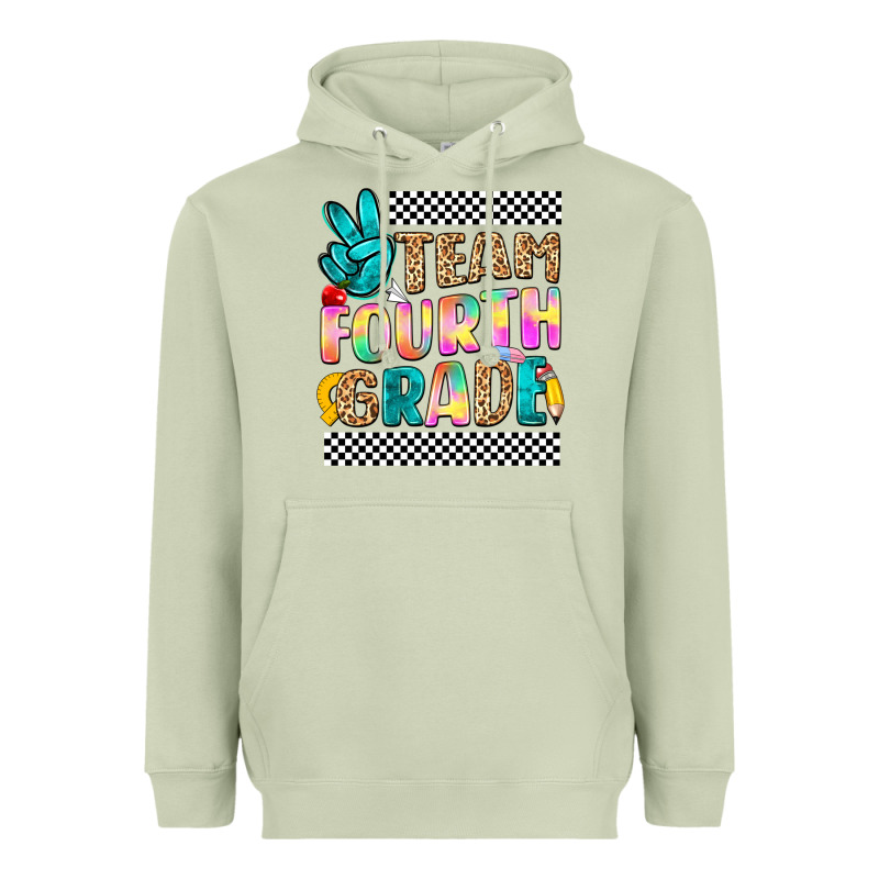 Team Fourth Grade Heavyweight Hoodie by NancyCooperArtShop | Teevron