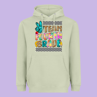 Team Fourth Grade Heavyweight Hoodie Designed By Nancycooperartshop
