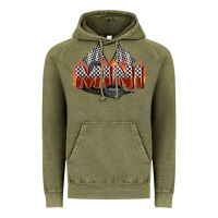 Vintage Olive race mini Vintage Hoodie - Zillion Design Studio