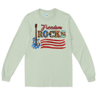Matcha freedom rocks with guitar Long Sleeve Tee - Artiststas