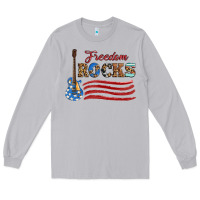 Moon Dust freedom rocks with guitar Long Sleeve Tee - Artiststas